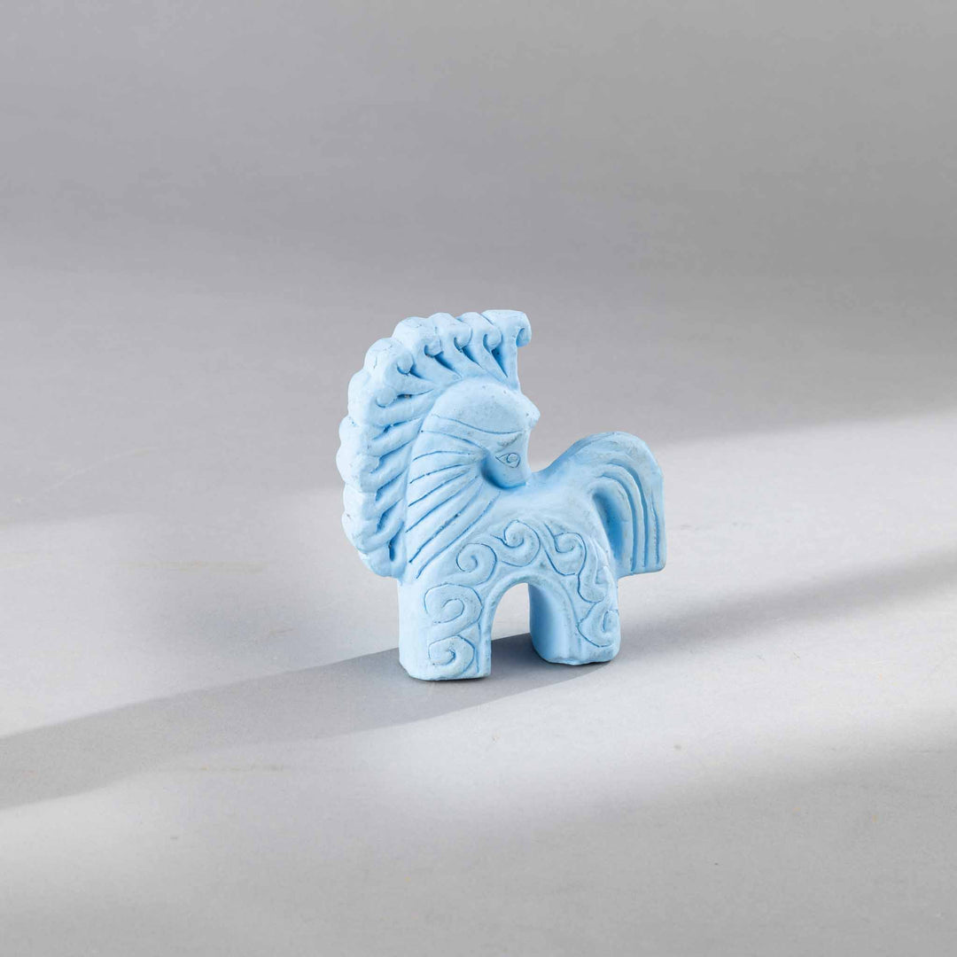 Mini Horses Set of 2 Orange and blue