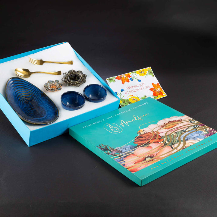 Saanjh Platter and Bowls Luxury Serveware Gift Box