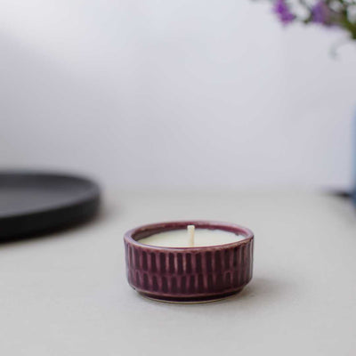 Amber Astonishing Small Ceramic bowl Scented Candle Amalfiee Ceramics
