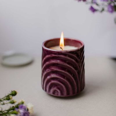 Amber Premium Ceramic Scented Candle set of 2 Amalfiee Ceramics