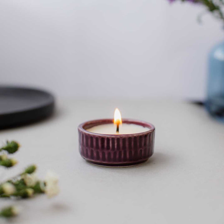 Amber Premium Ceramic Scented Candle set of 2 Amalfiee Ceramics