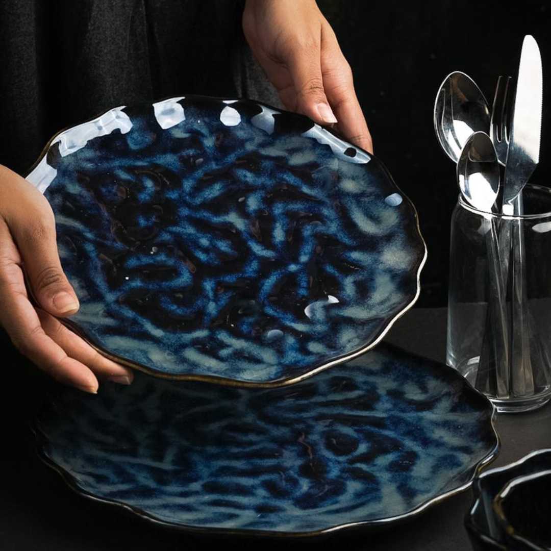 Ananya Ceramic Salad Plates Set of 2 Amalfiee Ceramics