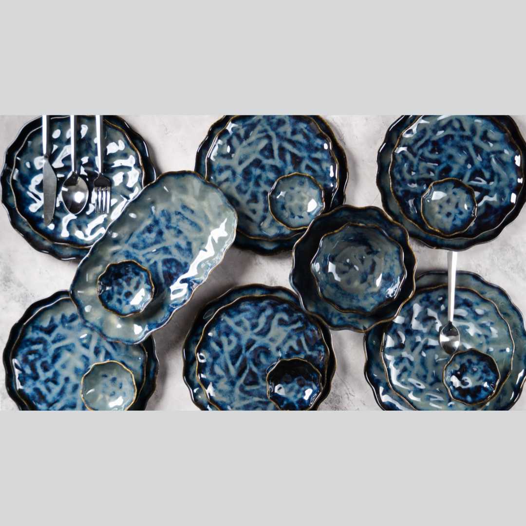 Ananya Premium Ceramic Dinner Set of 21pcs Amalfiee Ceramics