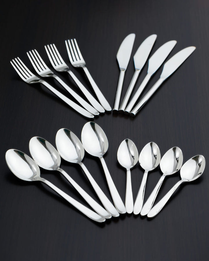 Aaroha Premium  Silver Cutlery Set of 16pcs