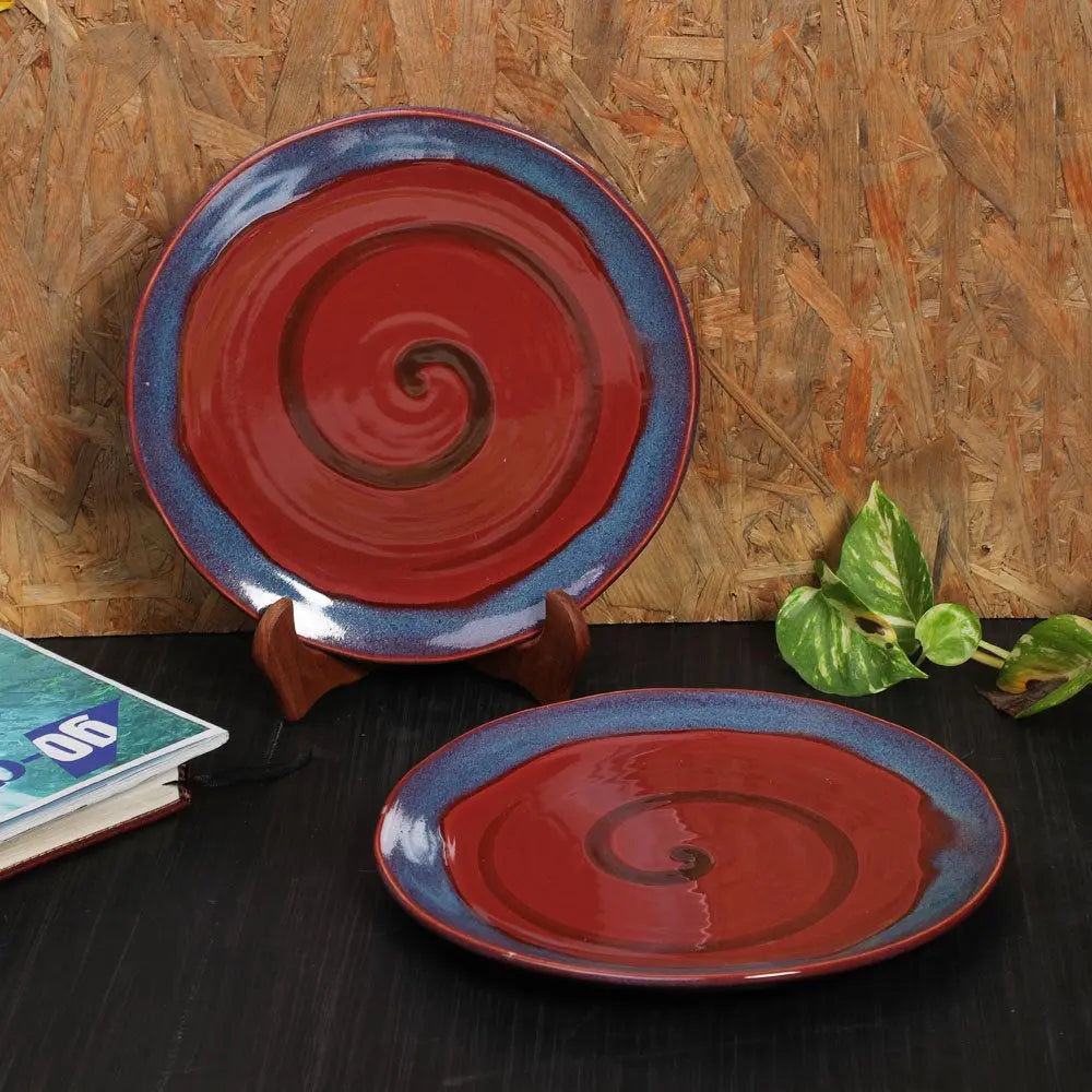 Banafsha Ceramic Dinner Plates Set of 2 Amalfiee_Ceramics