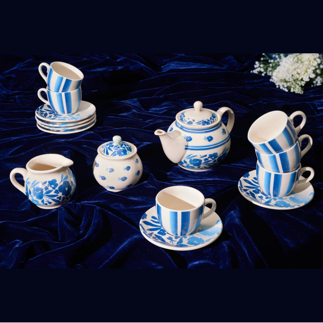 Blue Ivy Ceramic Tea Set of 11 pcs