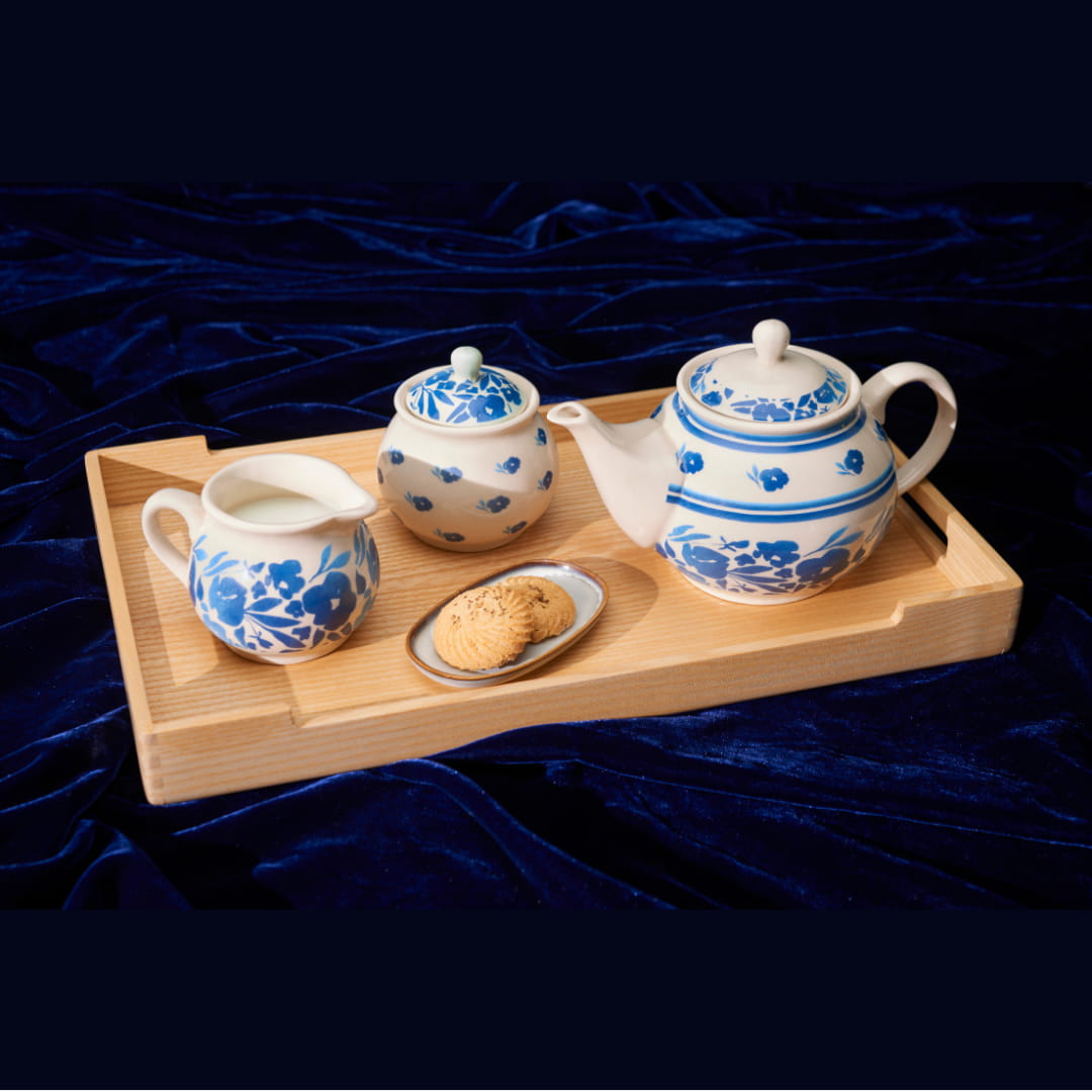 Blue Ivy Ceramic Tea Set of 3 pcs