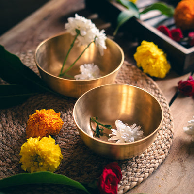 Kansa Premium Bronze Serving Bowls
