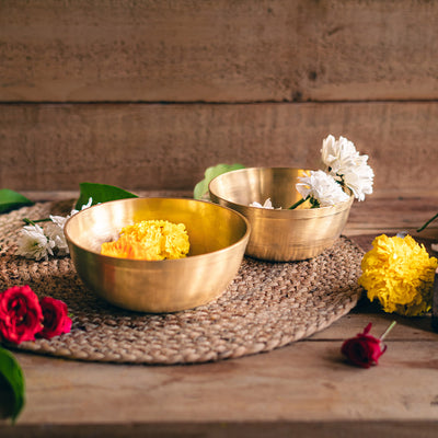 Kansa Premium Bronze Serving Bowls