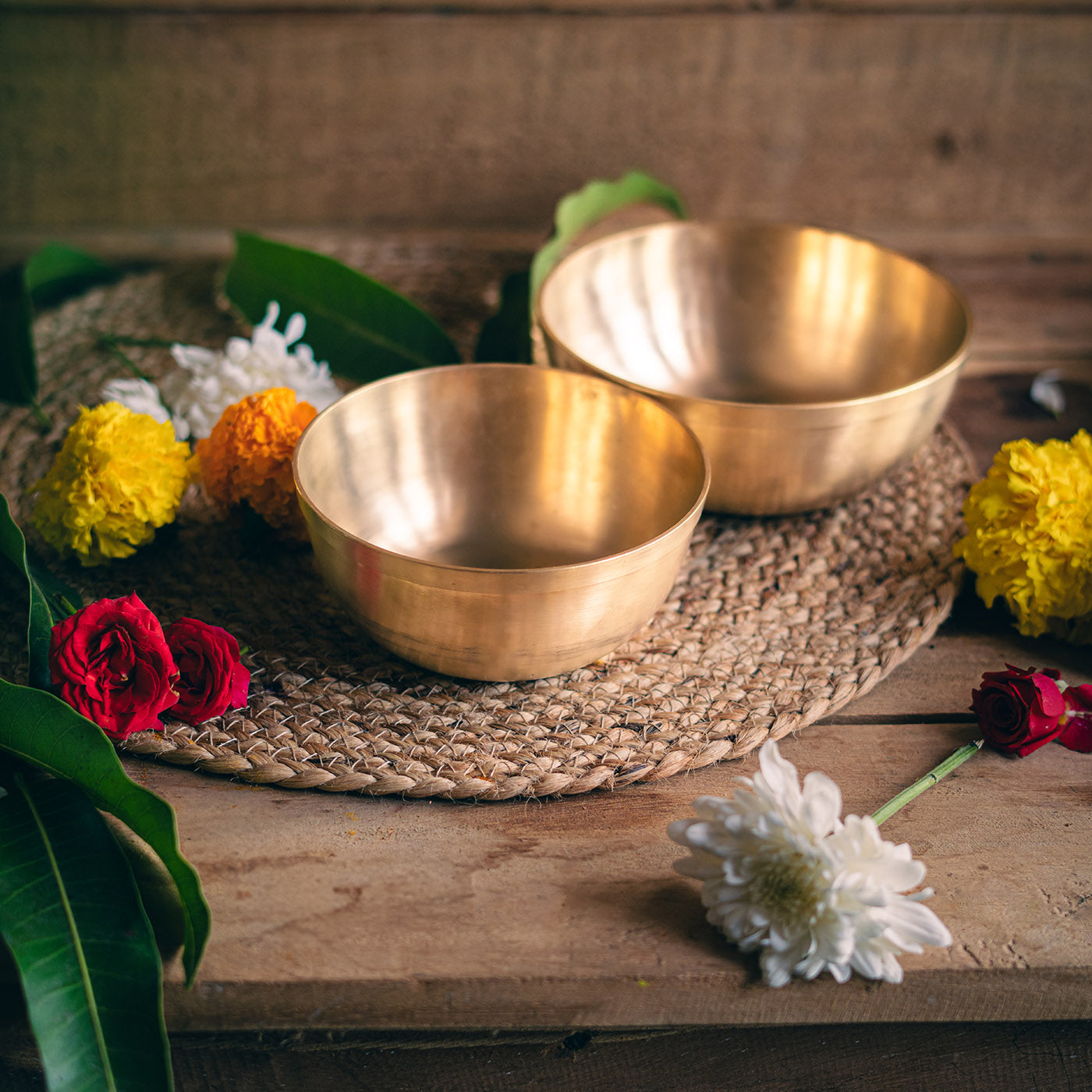 Kansa Premium Bronze Serving Bowls