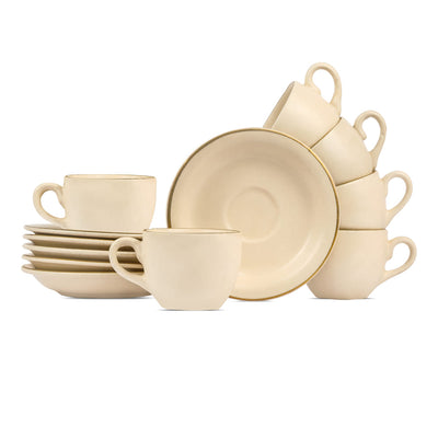 Zunair 24K Gold Ceramic Tea Set of 11 pcs