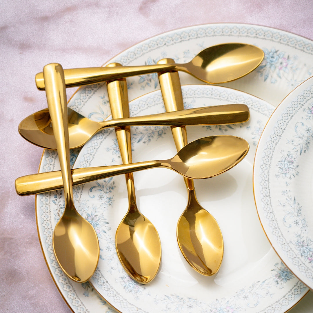 Hemang Gold Cutlery Set