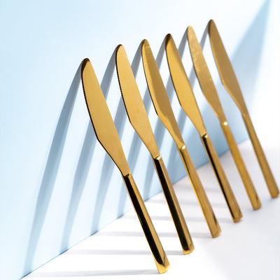Hemang Gold Cutlery Set of 16pcs