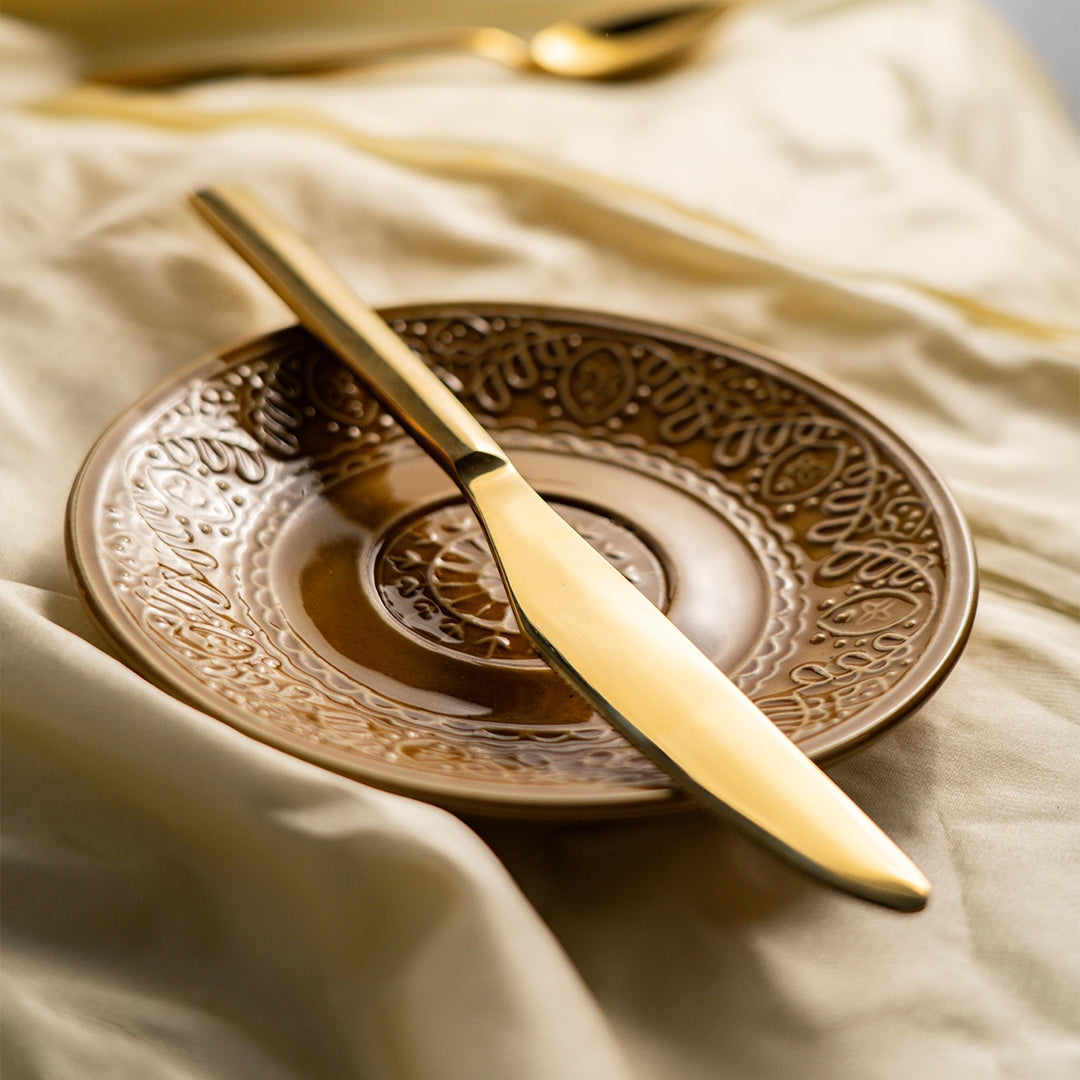 Hemang Gold Cutlery Set of 16pcs