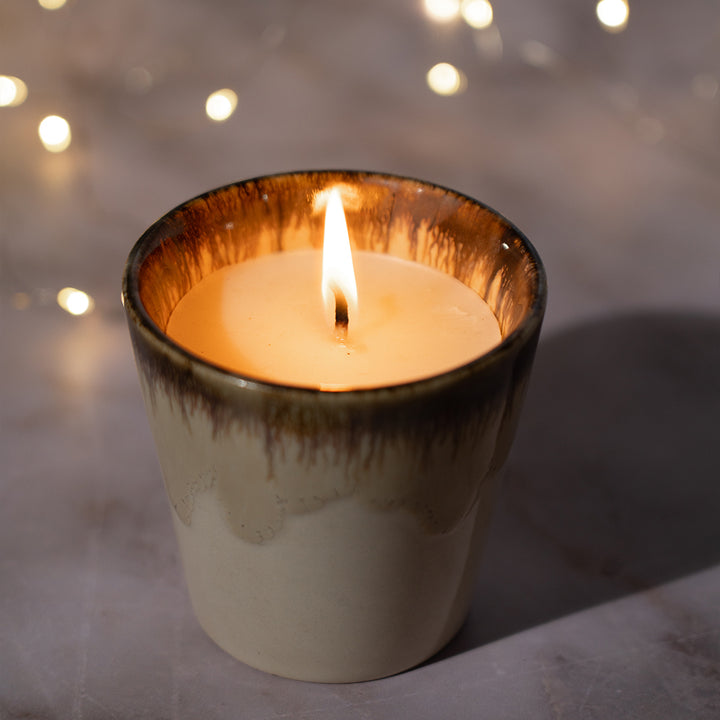 Ombre Premium Ceramic Gray Scented Candle