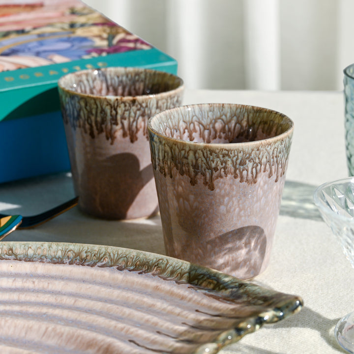 Sarvottam Shell Platter and Glasses Luxury Serveware Gift Box