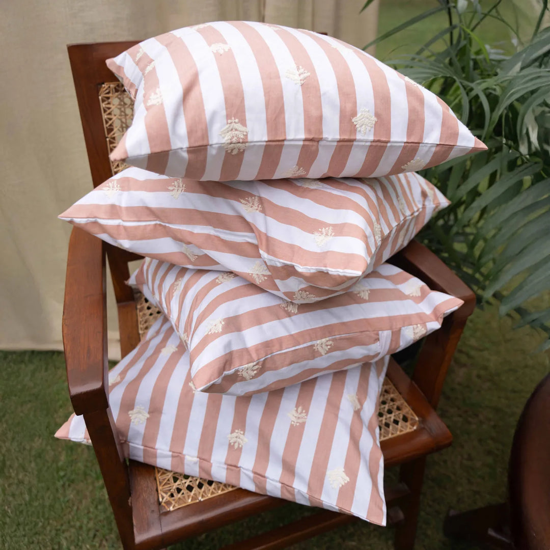 Dhara Striped Aashiyana Cushion Cover