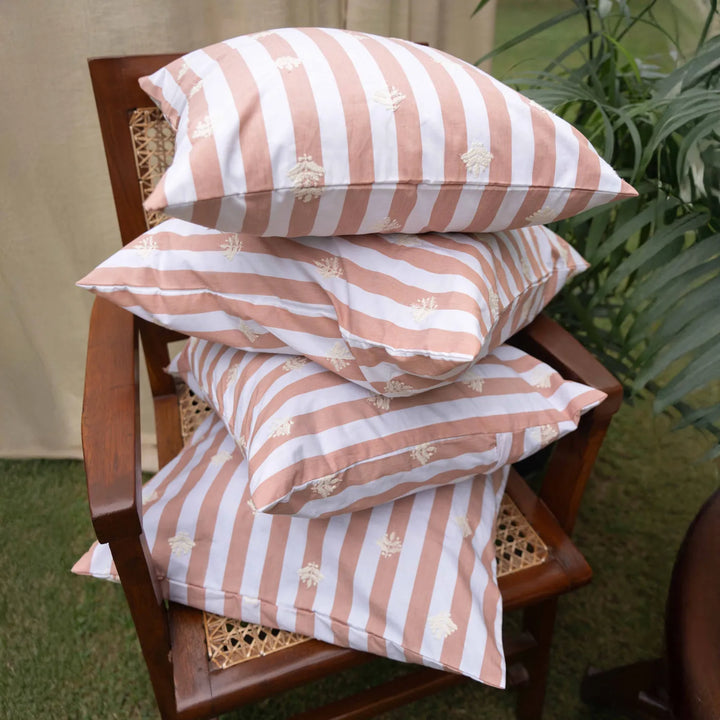 Dhara Striped Aashiyana Cushion Cover