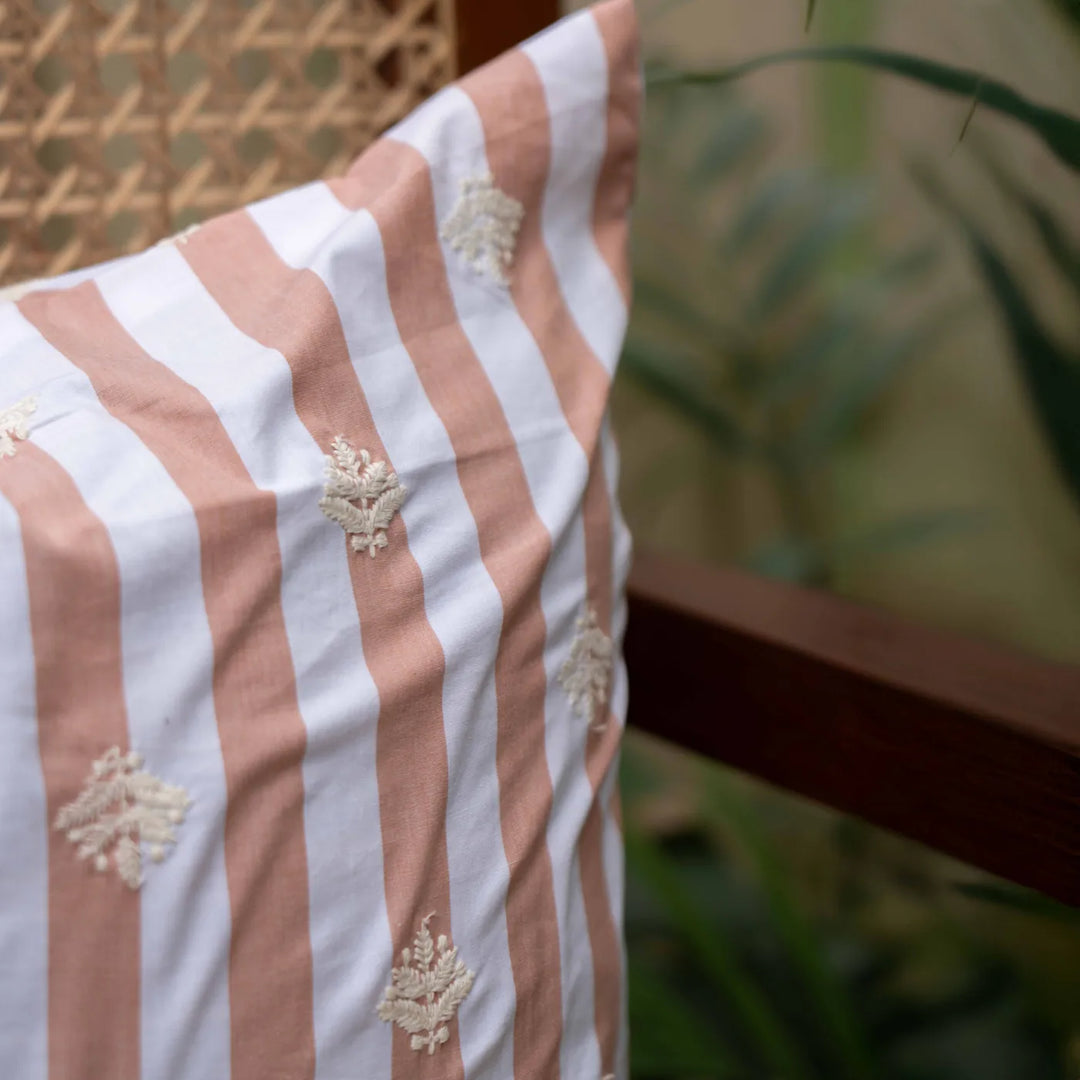 Dhara Striped Aashiyana Cushion Cover