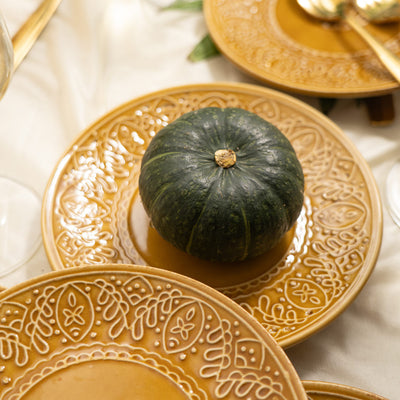 Sunlit Luxurious Ceramic Ceramic Dinner Set of 12 Pcs