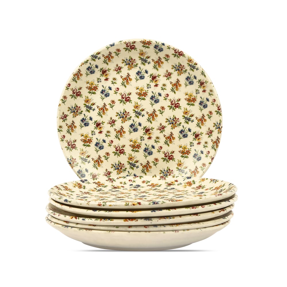 Eden's Bloom Floral Ceramic Dinner Plate