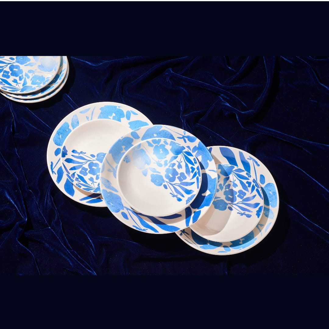 Blue Ivy Ceramic Dinner Plates