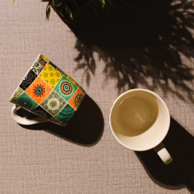 Floral Ceramic Chaukone Mugs Amalfiee Ceramics