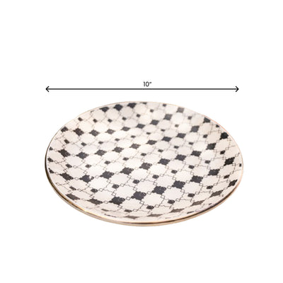Shatranj Maharani Printed Dinner Plate