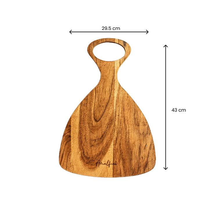 Dastkari Preimum Smooth Curved Wooden Chopping Board Set of 2