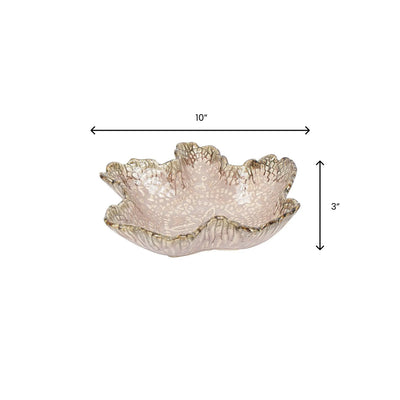 Sarvottam Speckled Ceramics Leaf Bowl