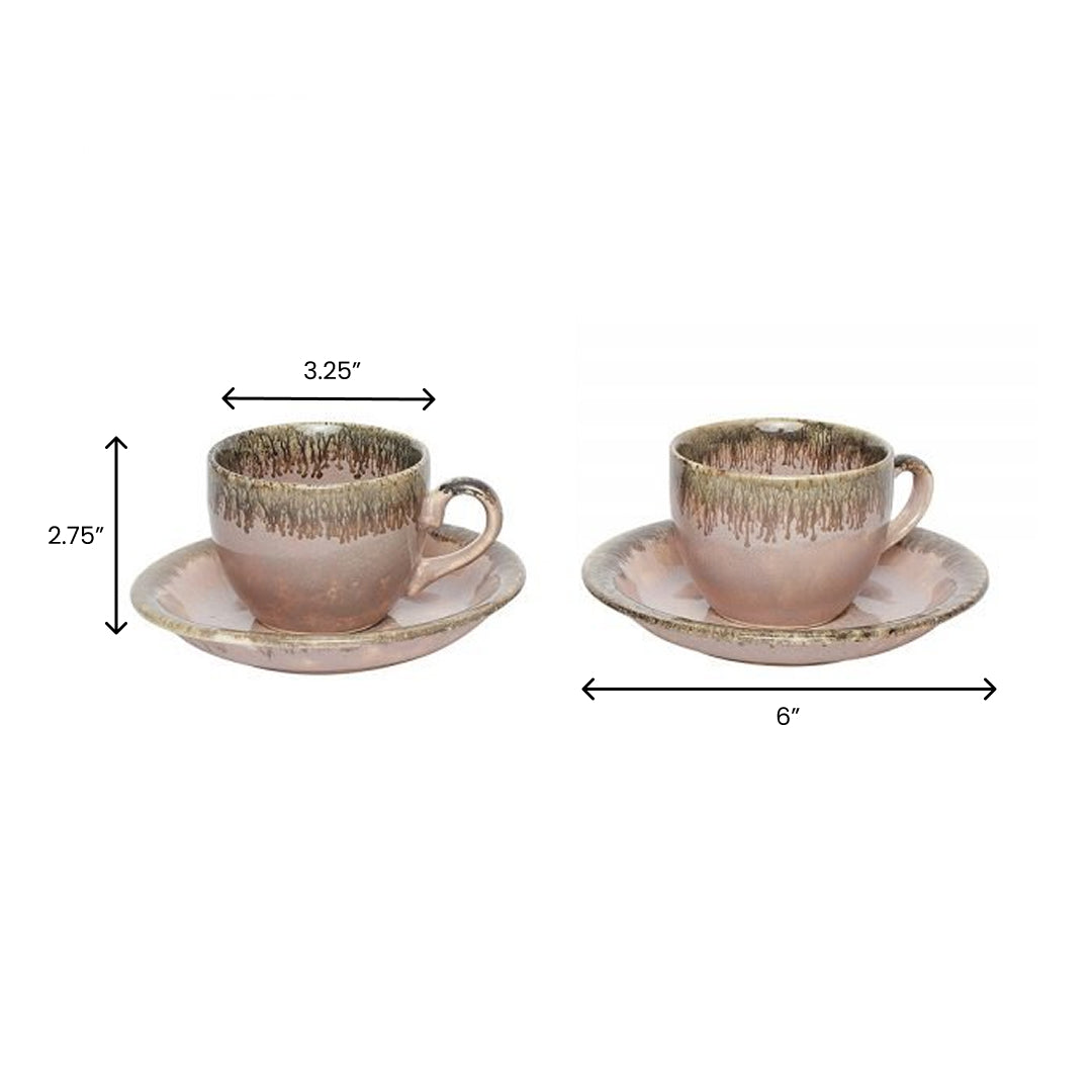 Sarvottam Round Ceramics Tea Cup and Saucer