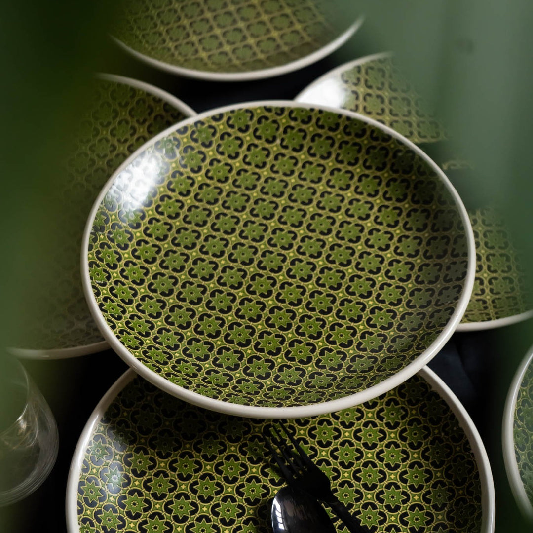 Aneeza Printed Ceramic Dinner Plate