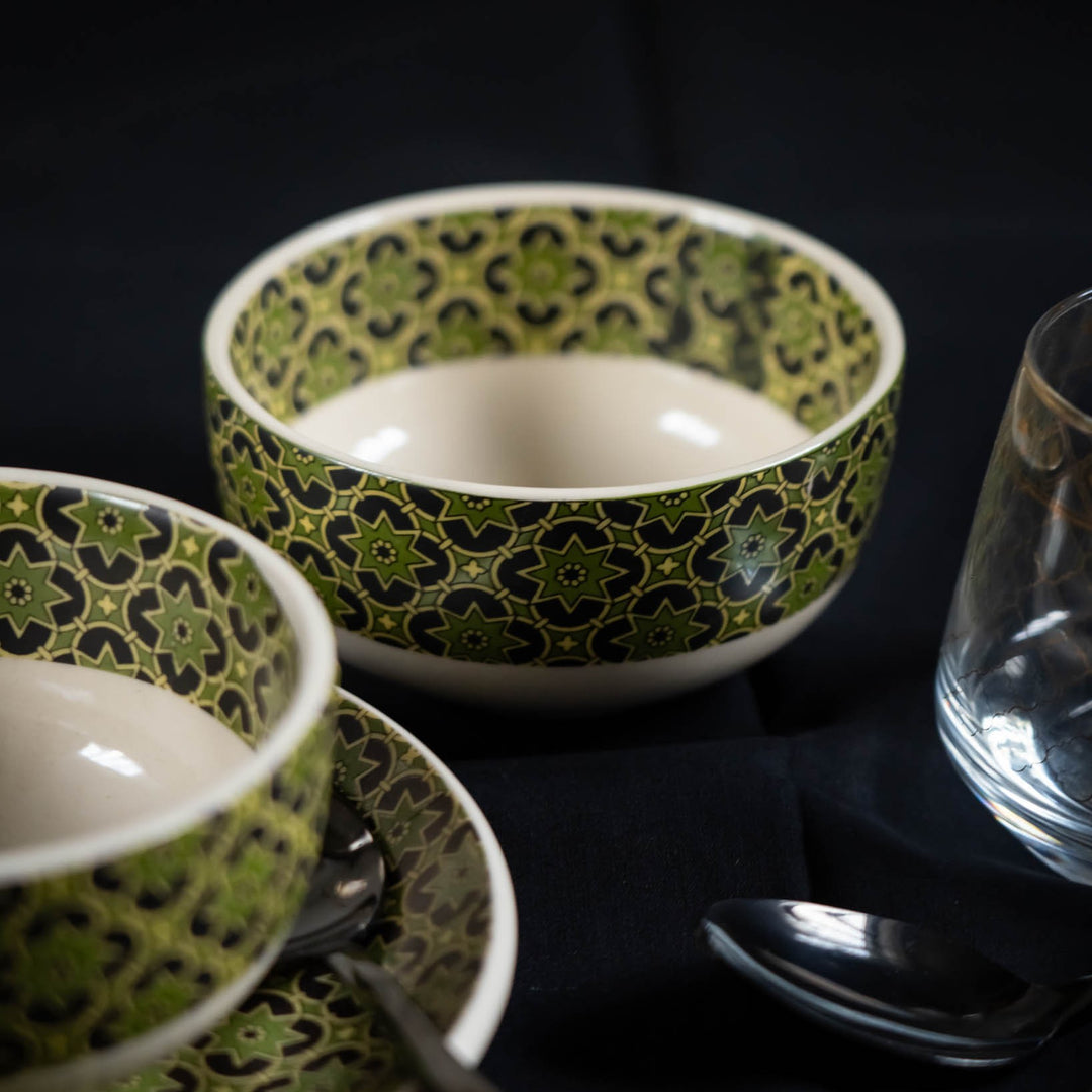 Aneeza Printed Ceramic Dinner Set of 8 pcs