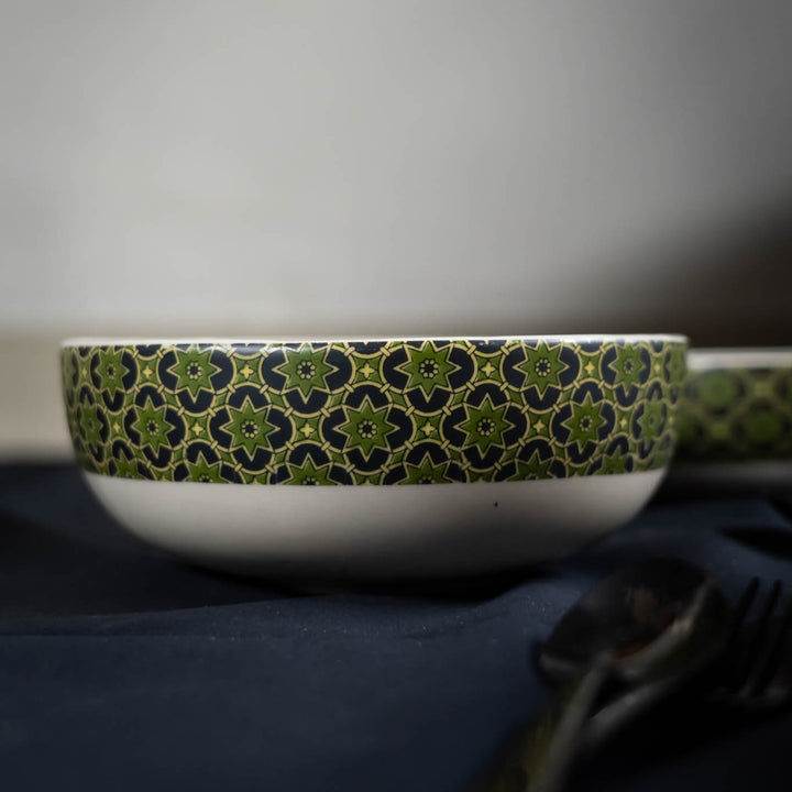 Aneeza Printed Ceramic Serving Bowls Set of 2