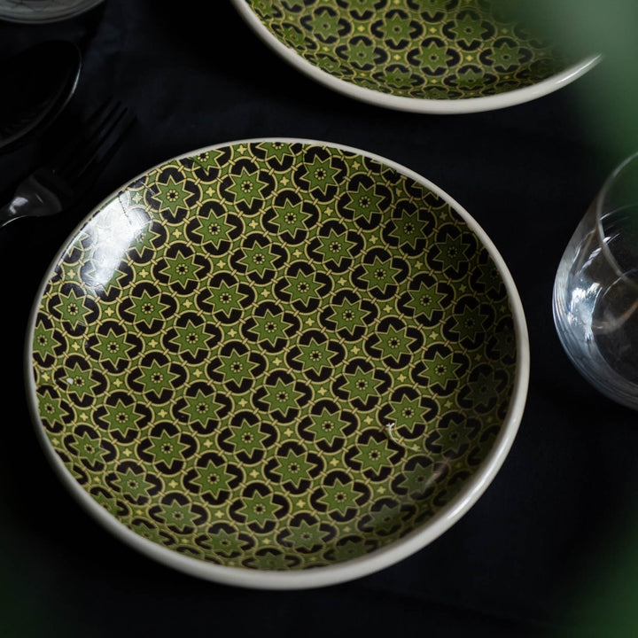 Aneeza Printed Ceramic Dinner Set of 8 pcs