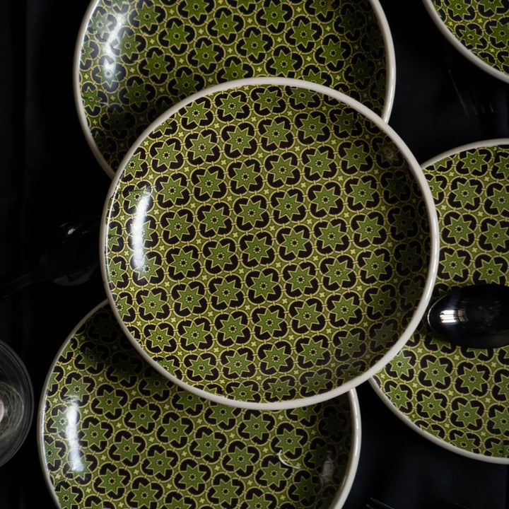 Aneeza Printed Ceramic Quarter Plates