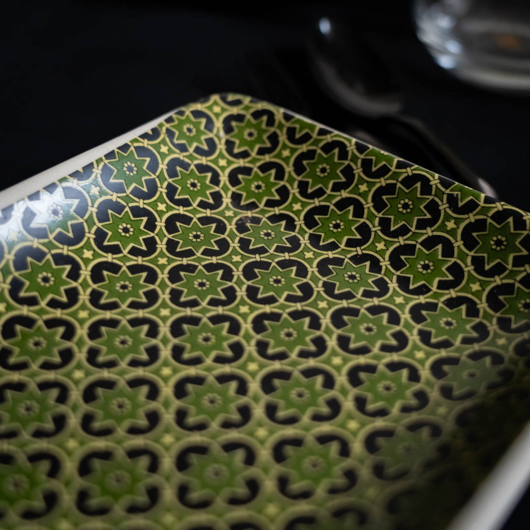 Aneeza Printed Ceramic Large Serving Tray