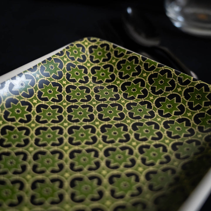 Aneeza Printed Ceramic Large Serving Tray