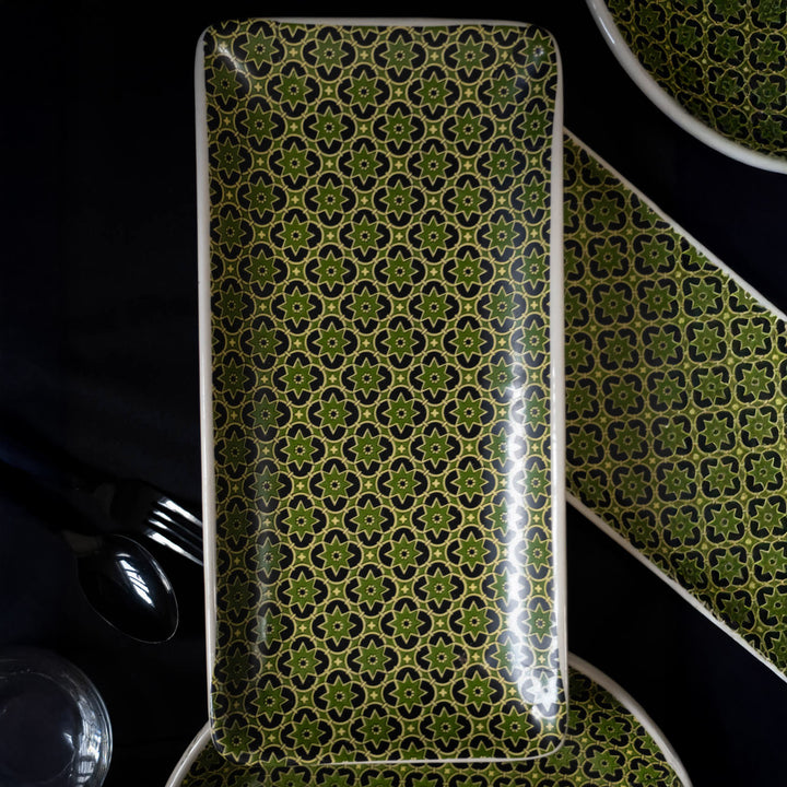 Aneeza Printed Ceramic Large Serving Tray