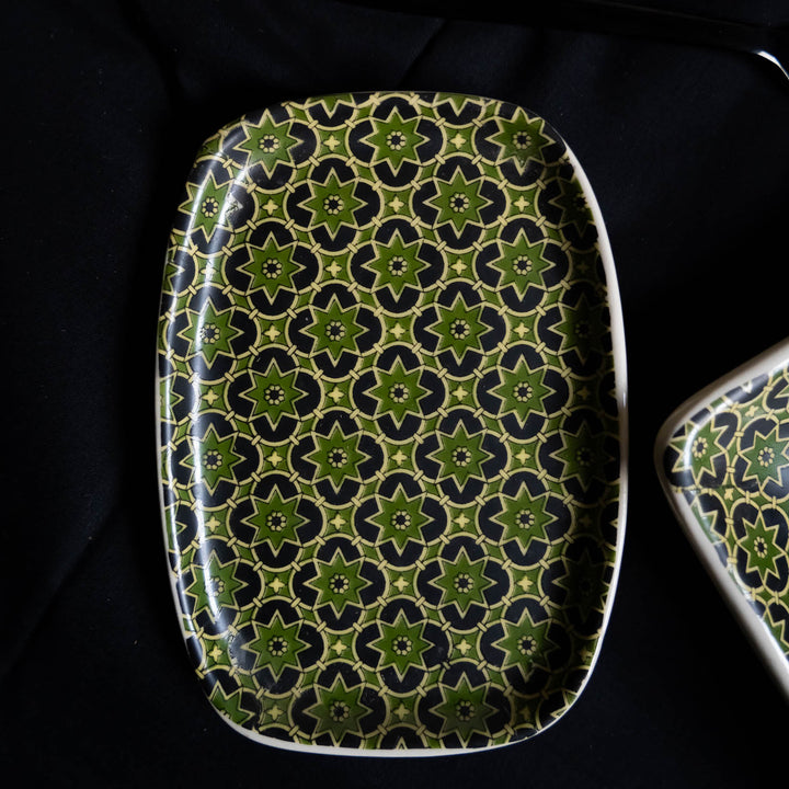 Aneeza Printed Ceramic Full Dinner Set of 56 pcs