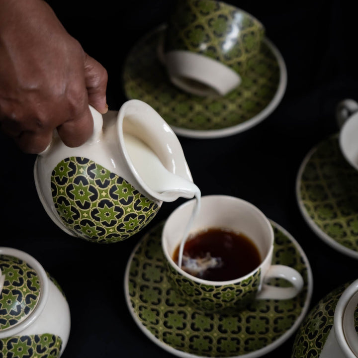 Aneeza Printed Ceramic Tea Set of 15 pcs