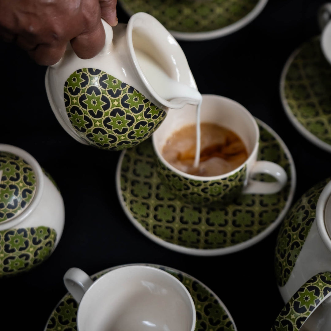 Aneeza Printed Ceramic Tea Set of 7 pcs