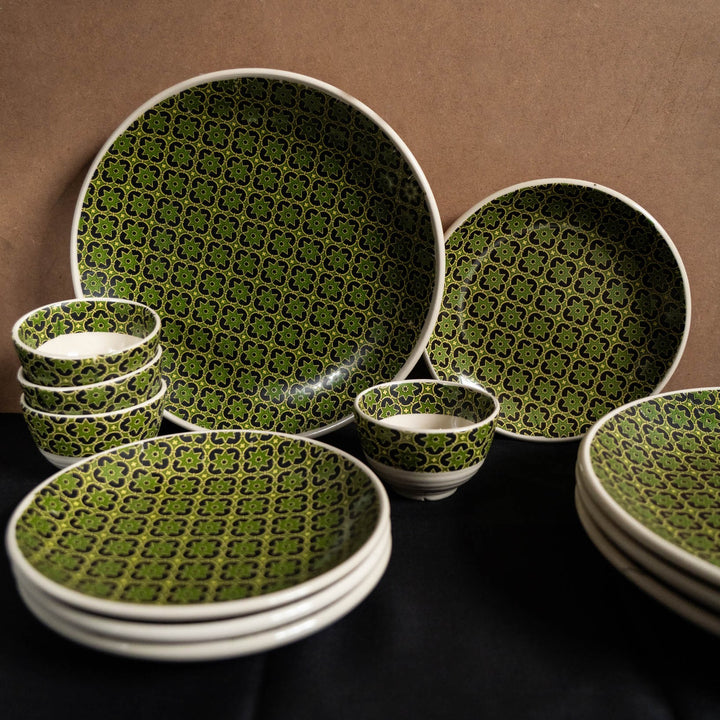 Aneeza Printed Ceramic Dinner Set of 12 pcs