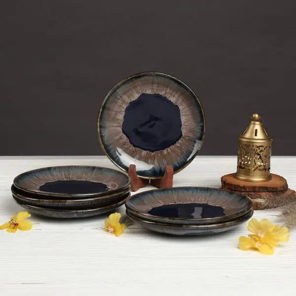 Gulchandani Ceramic Salad Quarter Plate Set of 2 Amalfiee_Ceramics