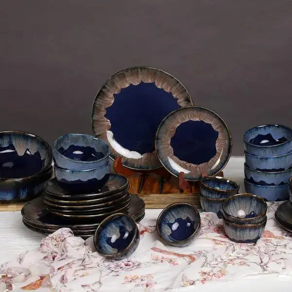 Gulchandani Grand Premium Ceramic Dinner Set of 54 Pcs Amalfiee Ceramics