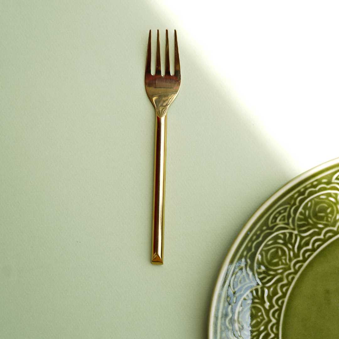 Hiraeth Gold Fork Set of 4 Amalfiee Ceramics