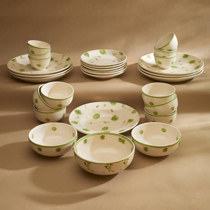 Honey Nectar Floral Ceramic Dinner Set of 28 pcs