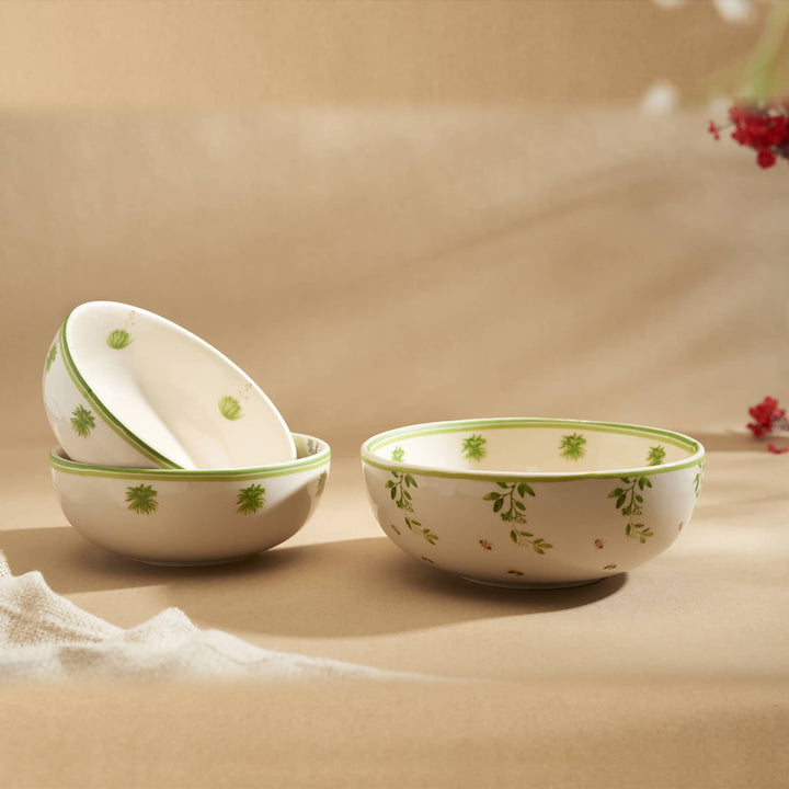 Honey Nectar Floral Ceramic Dinner Set of 28 pcs