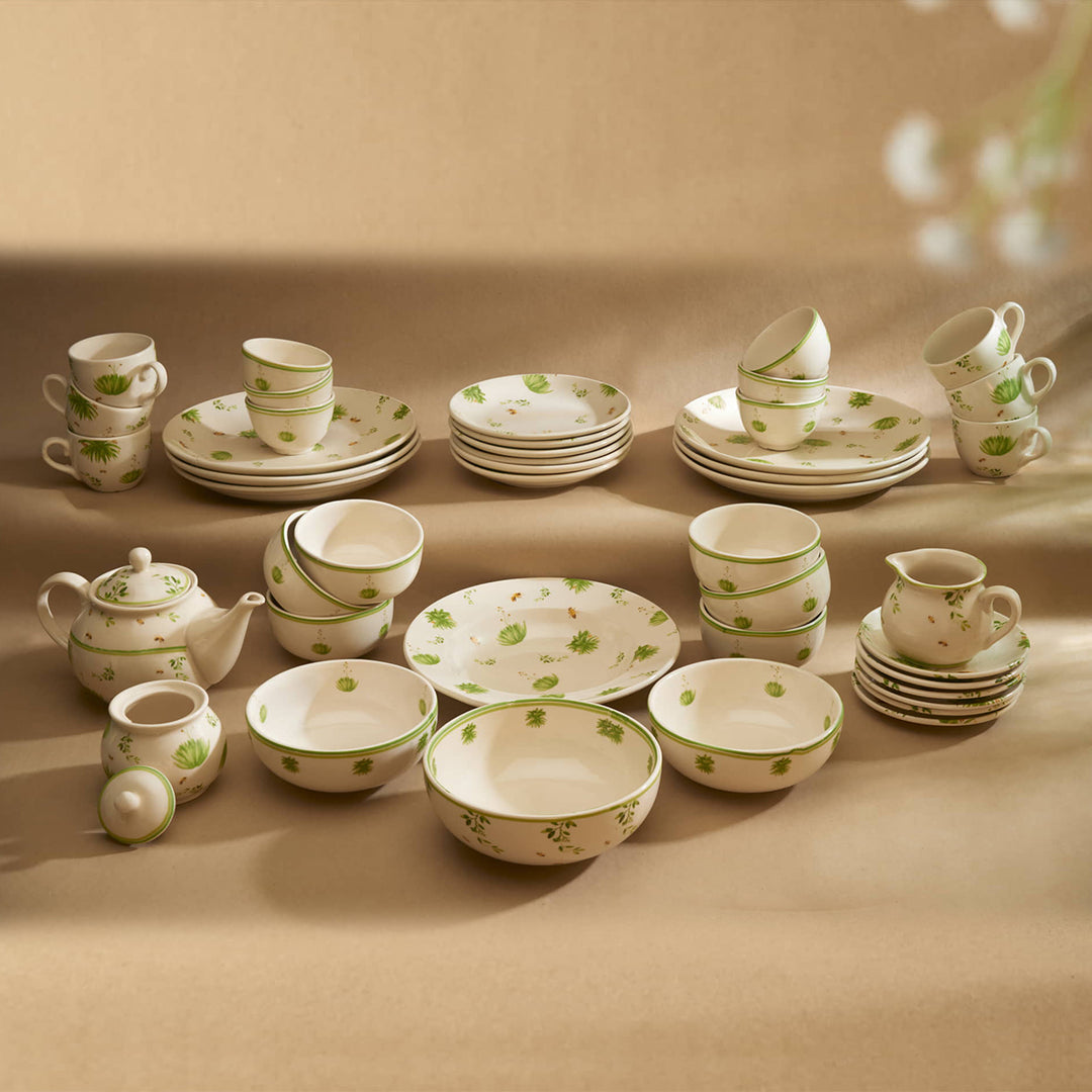 Honey Nectar Floral Ceramic Dinner Set of 28 pcs