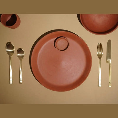 Kansa Premium Brass Gold Cutlery Set Amalfiee Ceramics